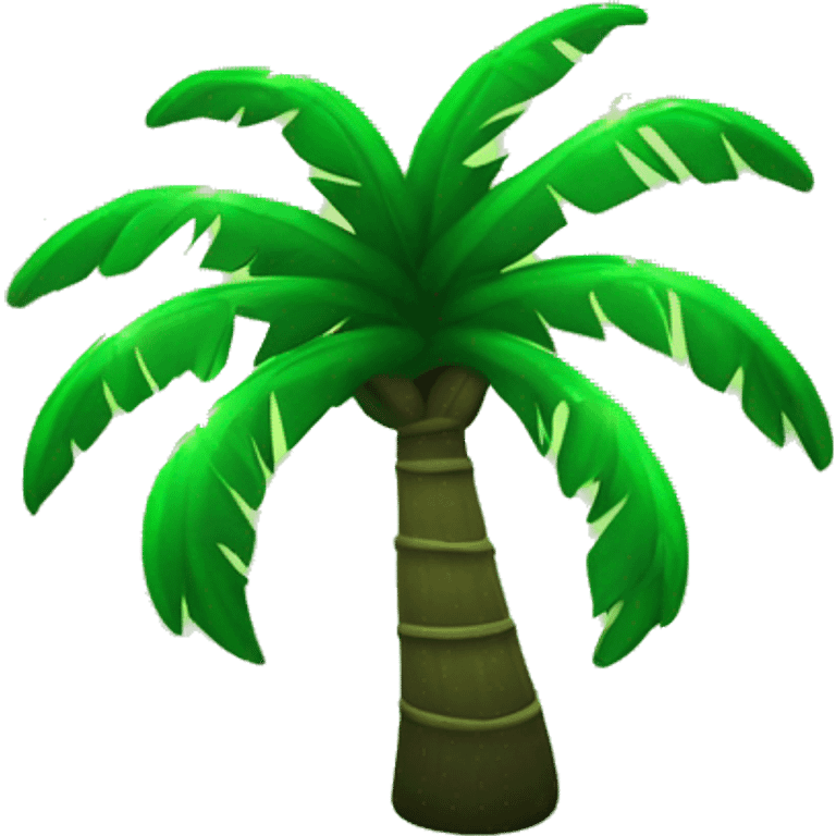 Green Palm whit lights  emoji