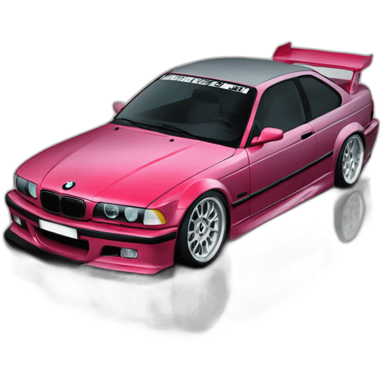 BMW E36 en drift emoji