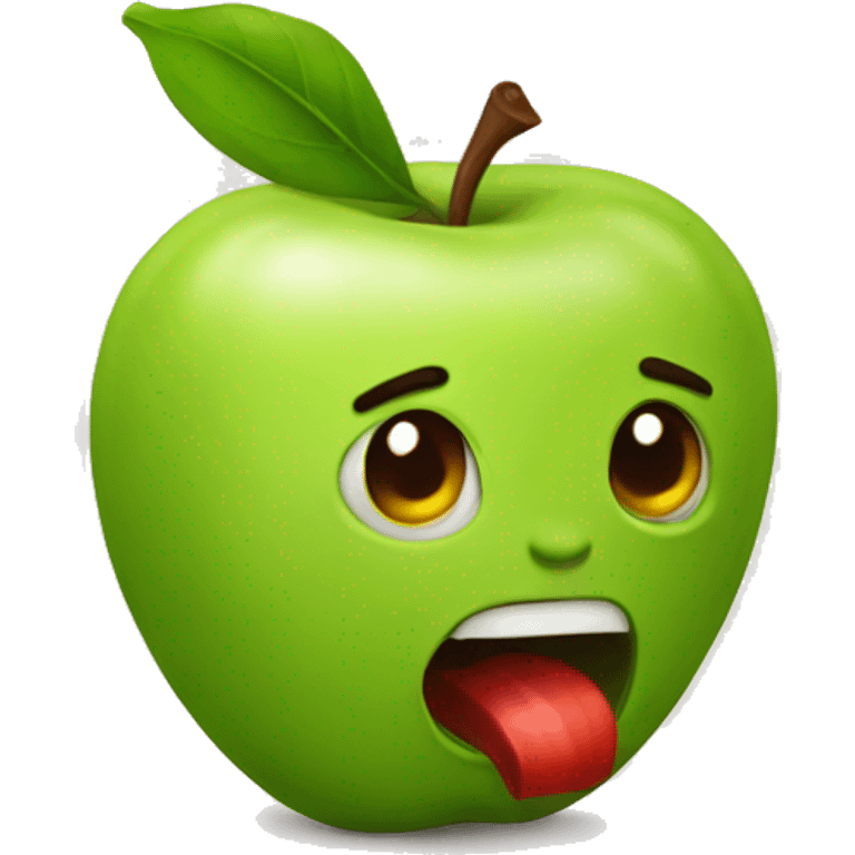 Manzana y cebolleta emoji