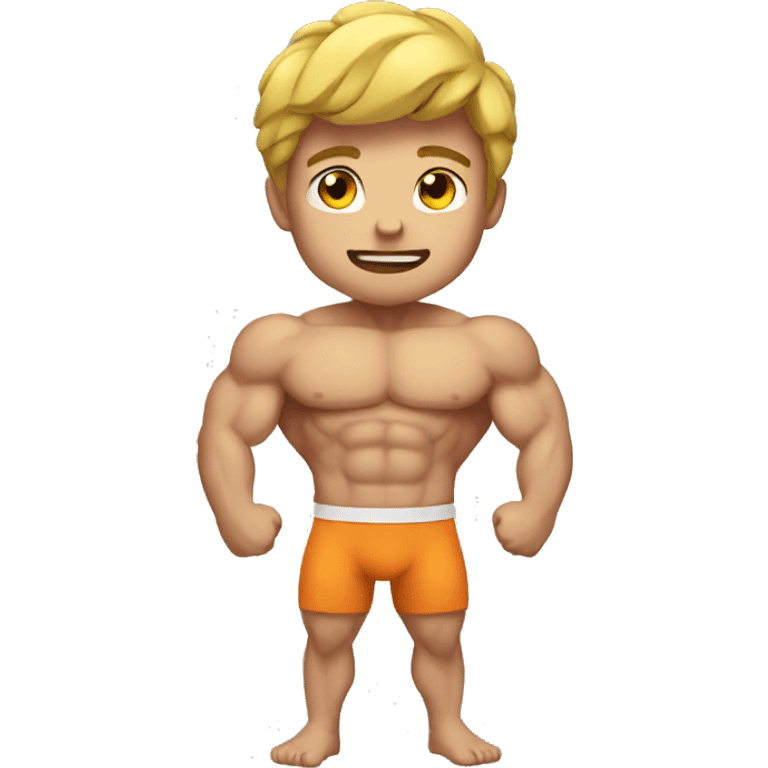 A muscle boy emoji