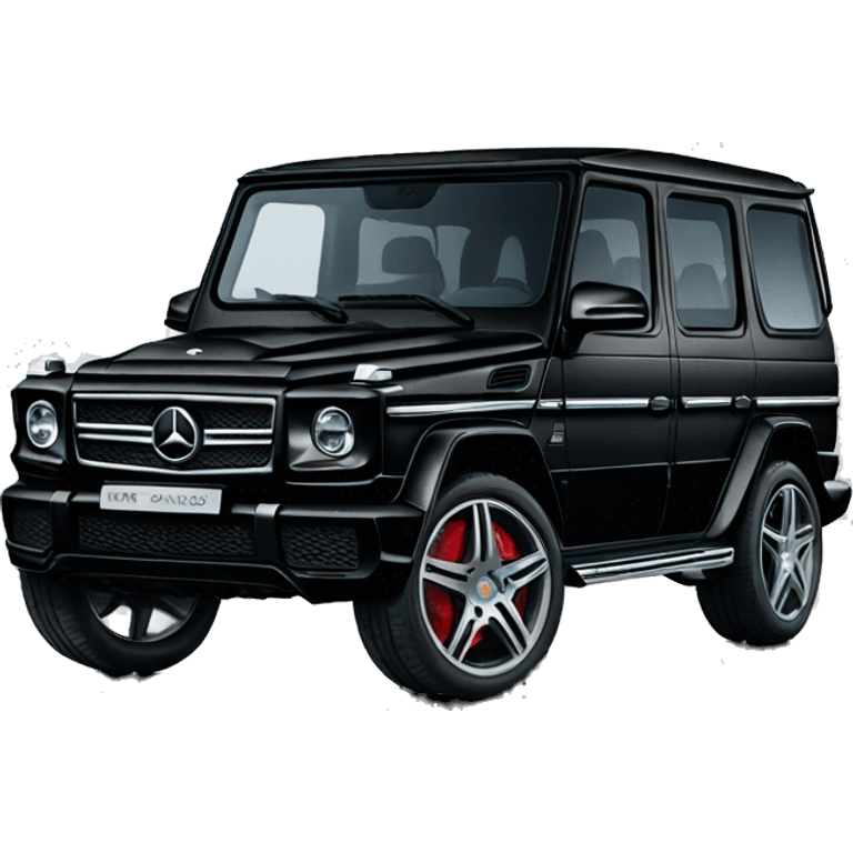 Black Mercedes g wagon emoji