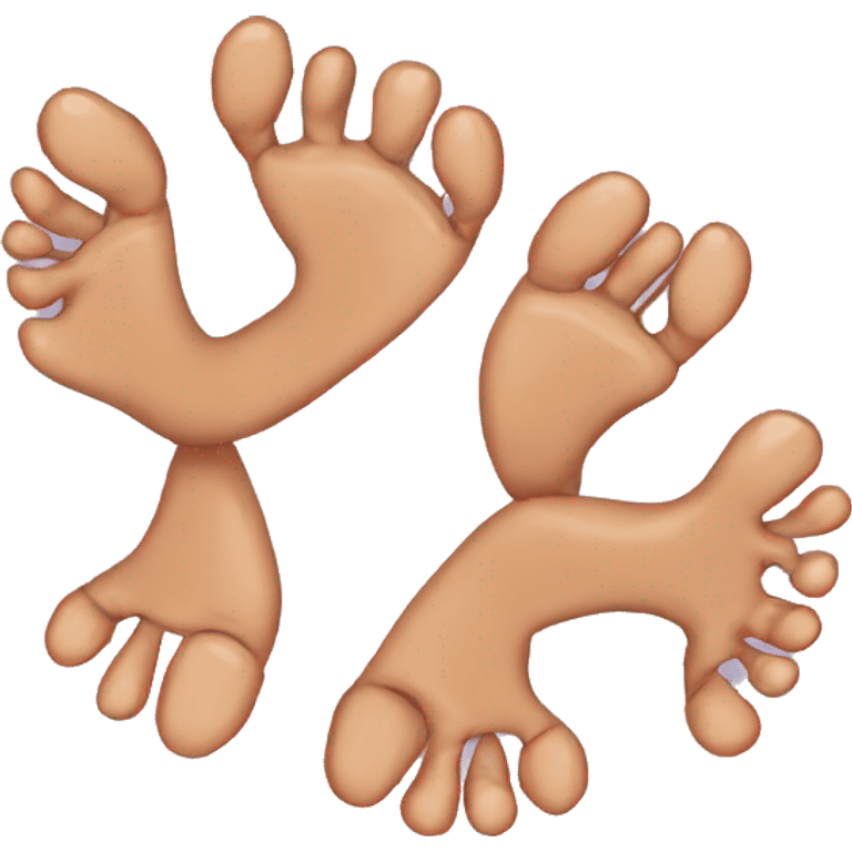 interlocked toes emoji