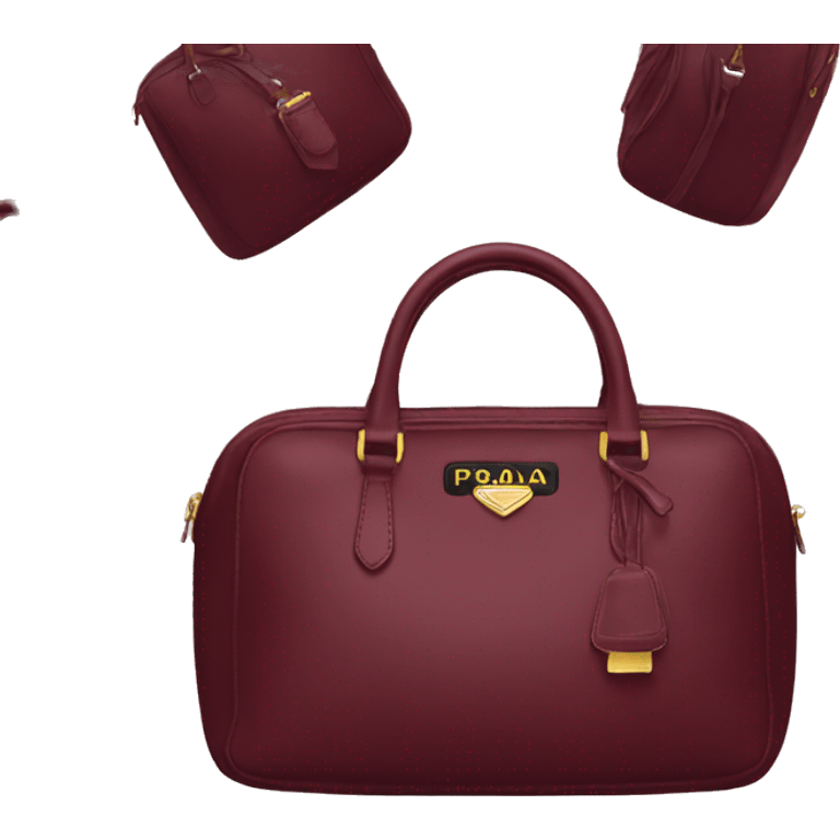 Prada bag burgundy  emoji