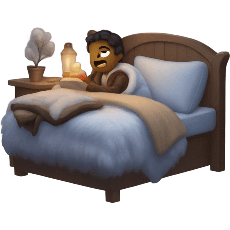 cozy winter night emoji