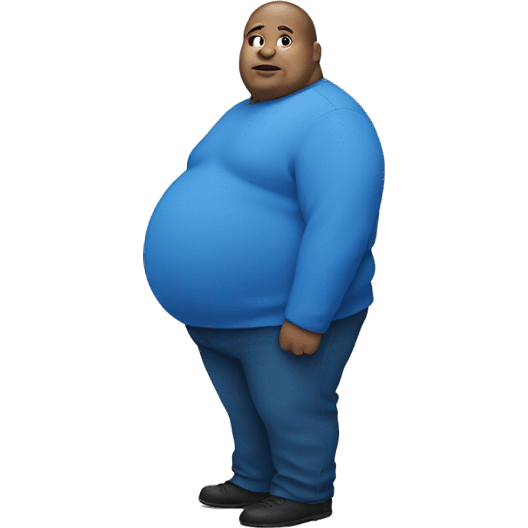 fat blue man emoji