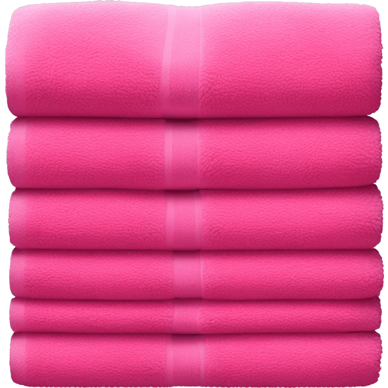 Pink and hot pink towels  emoji