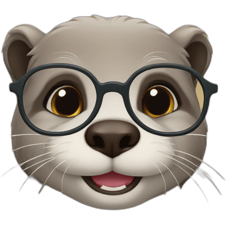 nerdy otter emoji