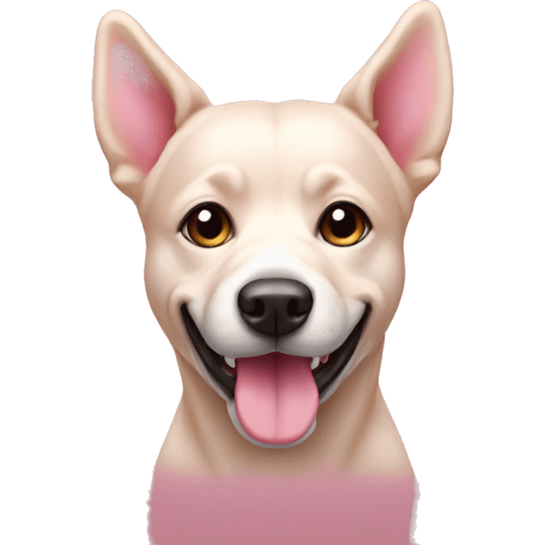 Dog pink emoji