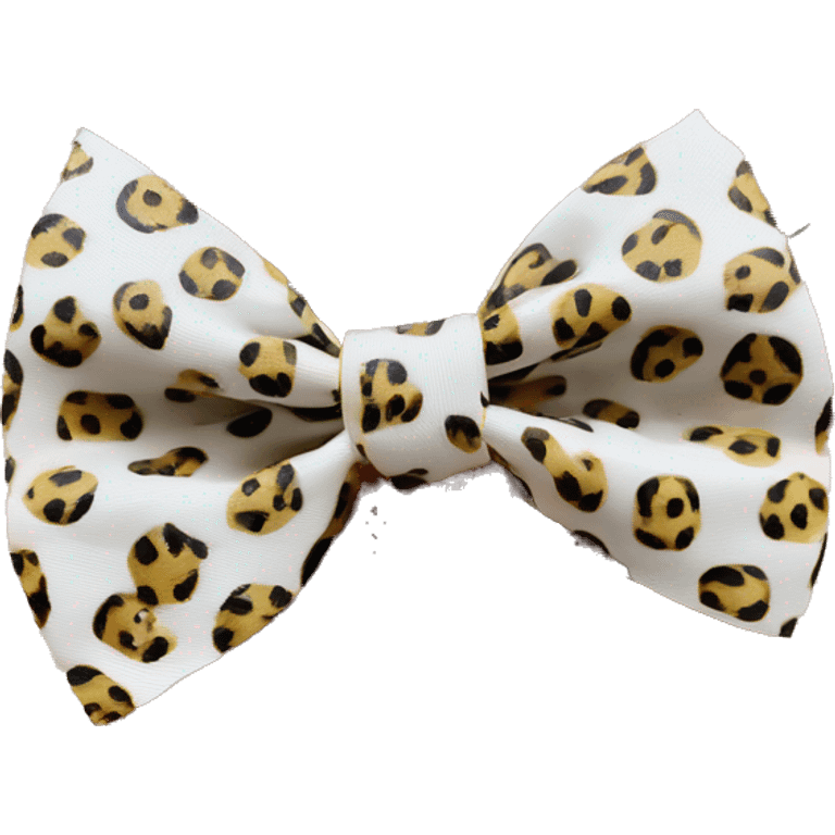 Lepord print bow  emoji