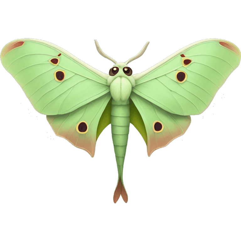 Luna moth emoji