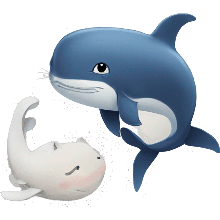 Cat and whale in one  emoji