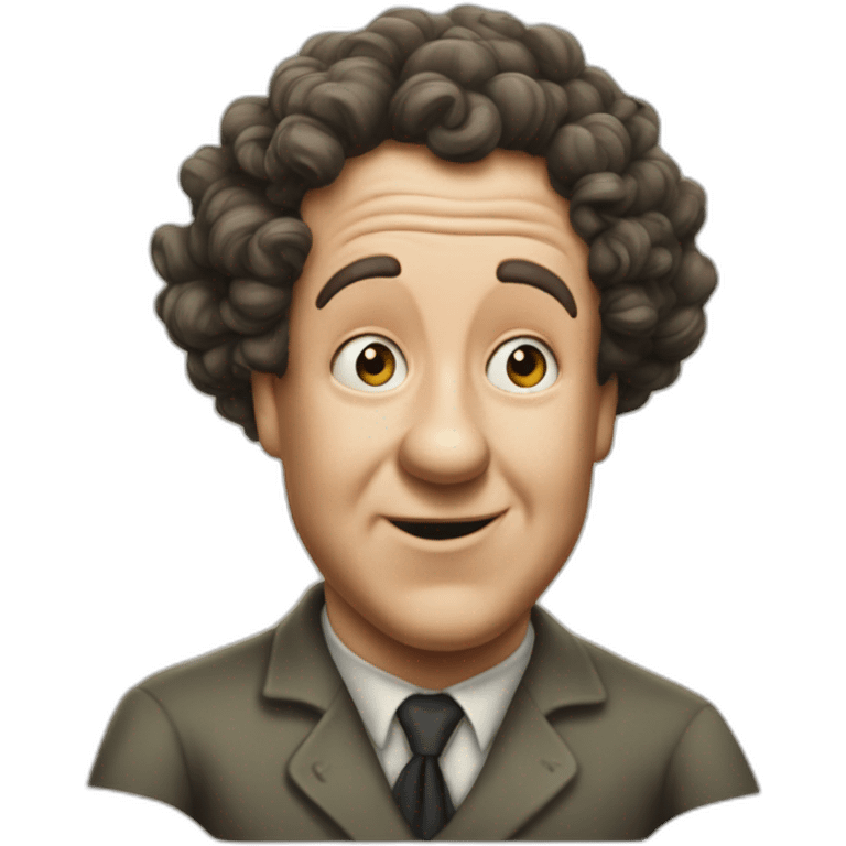 Curly joe of the three stooges emoji