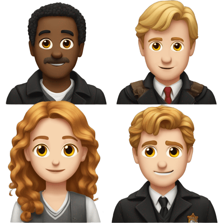 Harry hermoine and Ron emoji