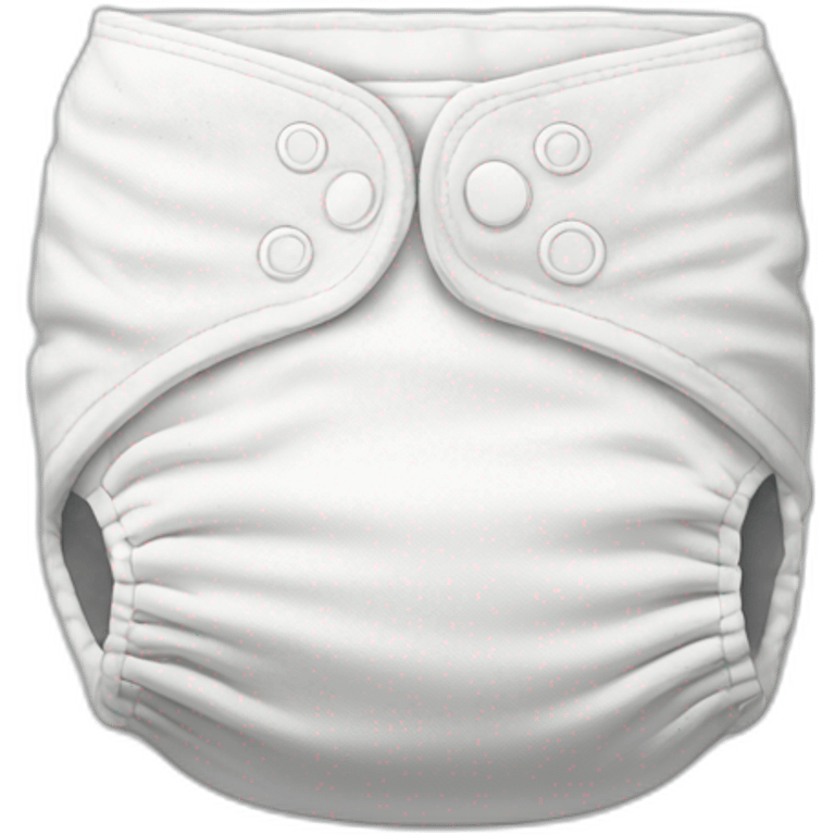 White diaper emoji