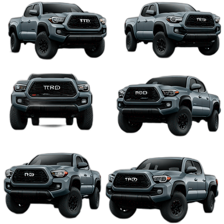 2023 trd pro tacoma dark grey with TRD pro grille emoji