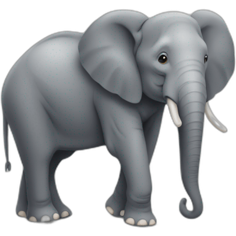 elephant in zoo emoji