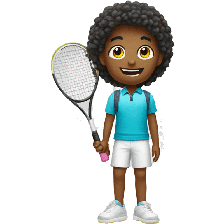 kids on tennis vacation emoji