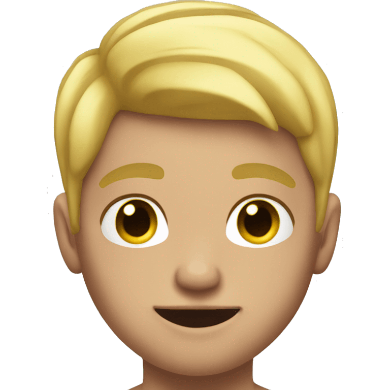 blonde boy cute fade big muscle emoji