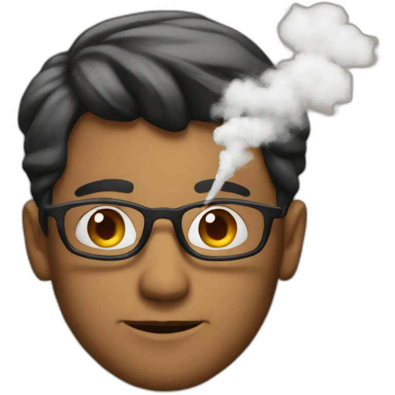 A guy who smokes emoji