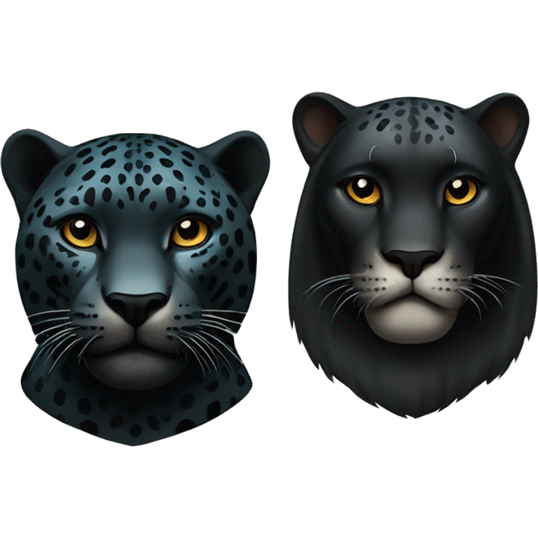 jaguar and black panter  emoji