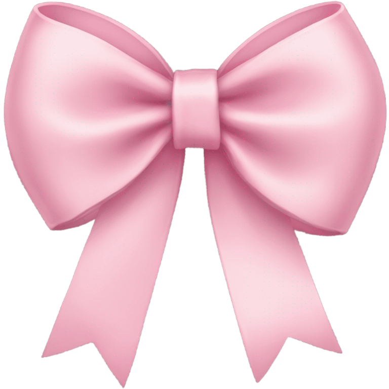 light pink ribbon bow emoji