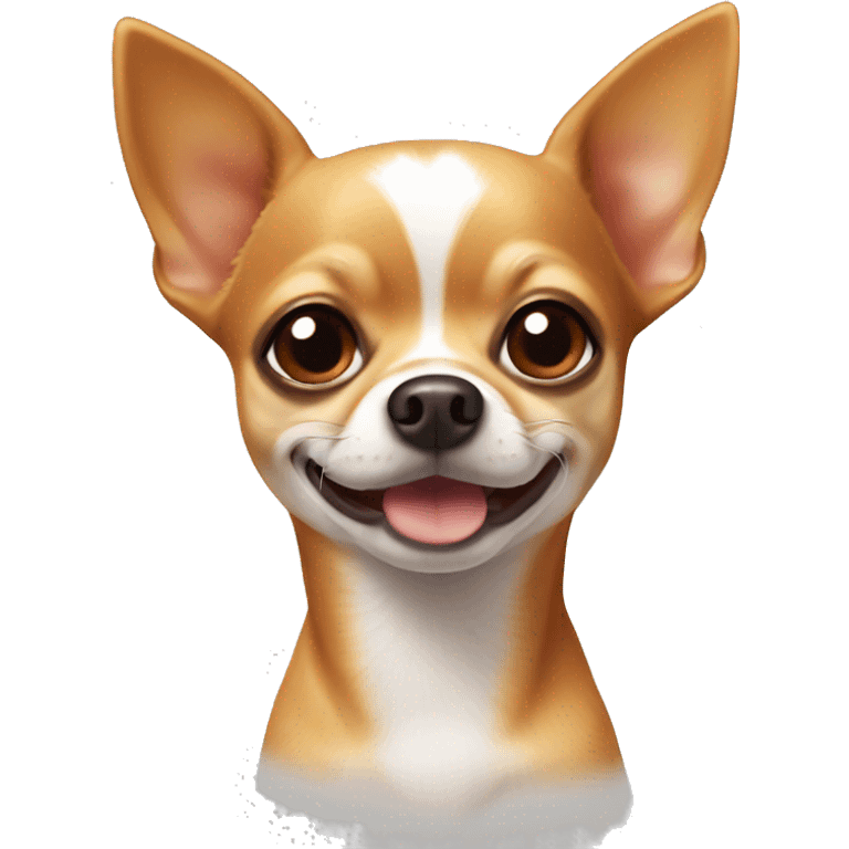 Chihuahua with white and orange-brown stains emoji