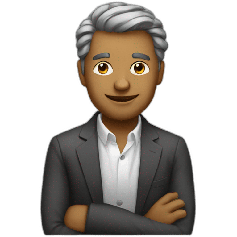  successful and forward-thinking founder emoji