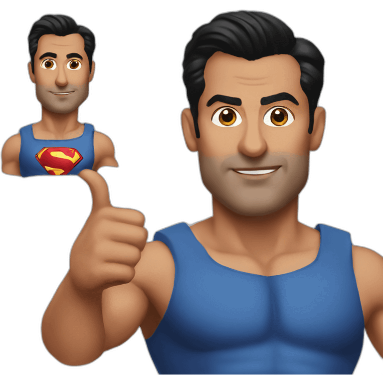 Salman Khan super man emoji