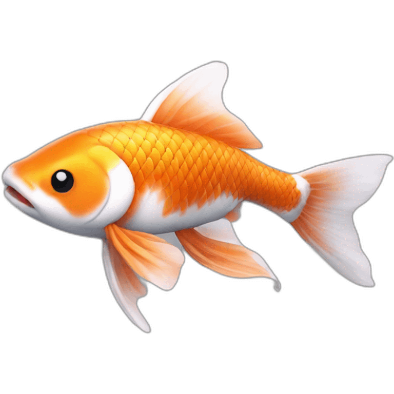 Create a cute koi fisk in orange seek from thectop emoji