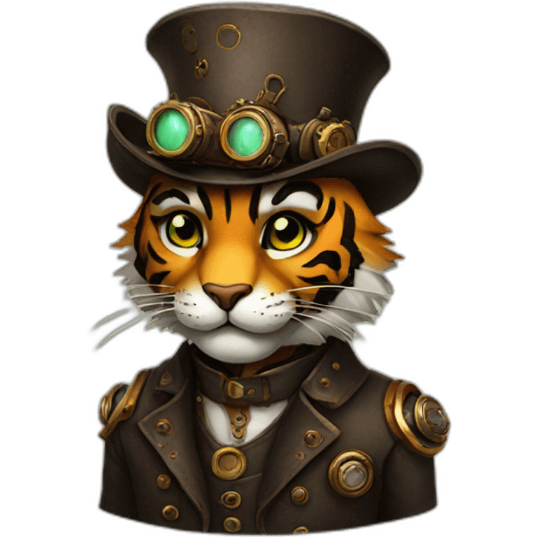 steampunk Tiger  emoji