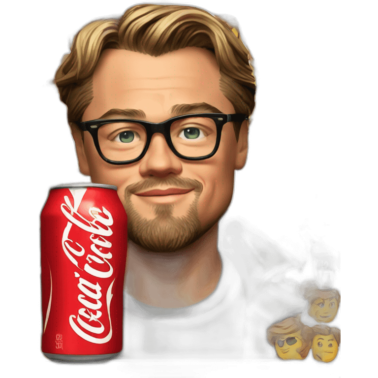 leonardo dicaprio drink coke emoji