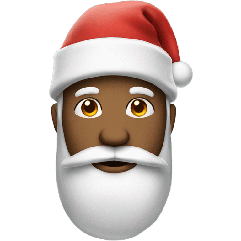 character with a Christmas hat on emoji