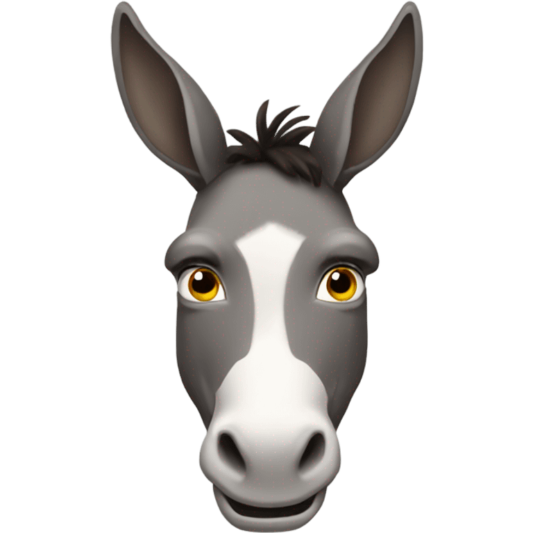 donkey with two horns emoji