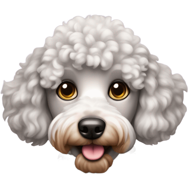 Merle mini poodle emoji