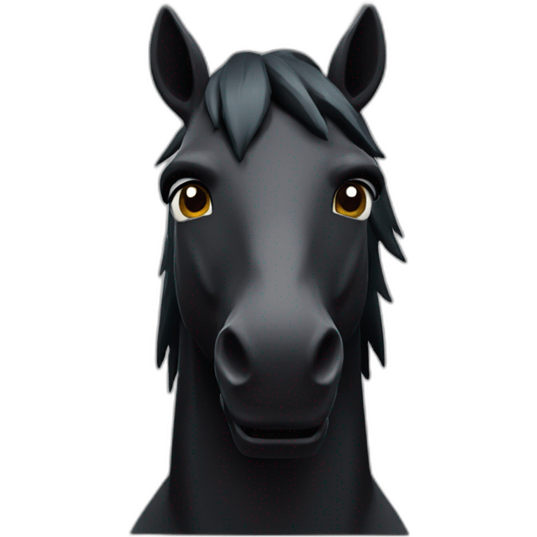 Fortnite cheval noir emoji