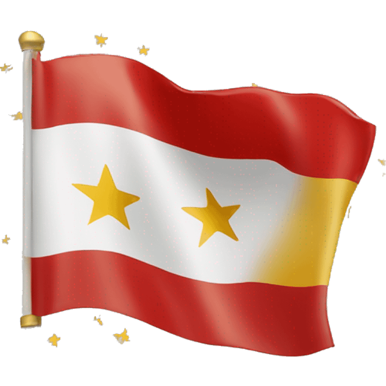 Spanish flag with gold stars emoji