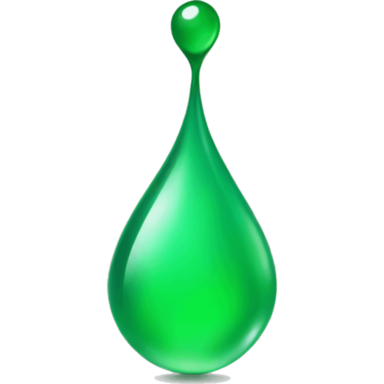 green drop emoji