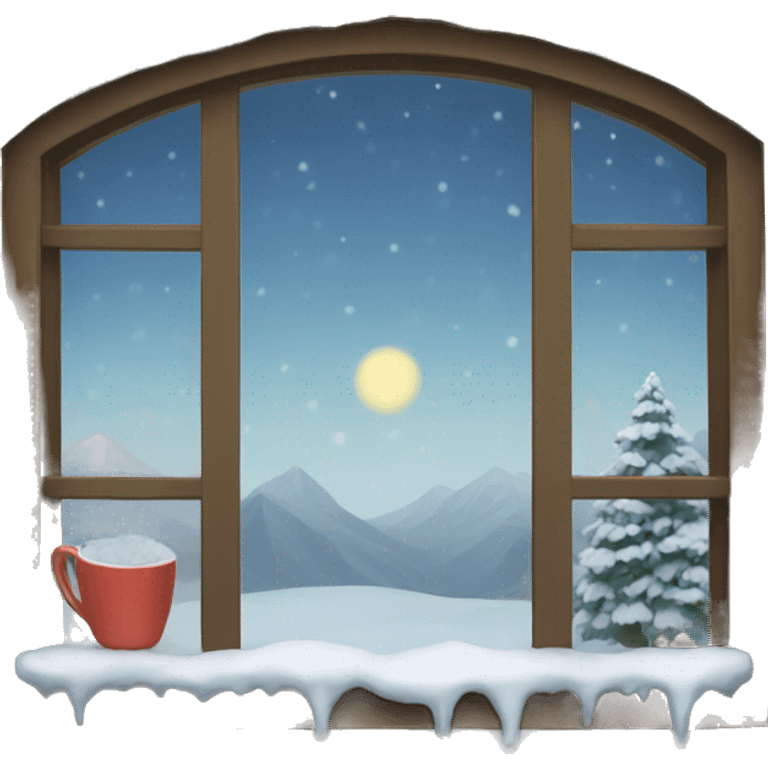 Winter window  emoji