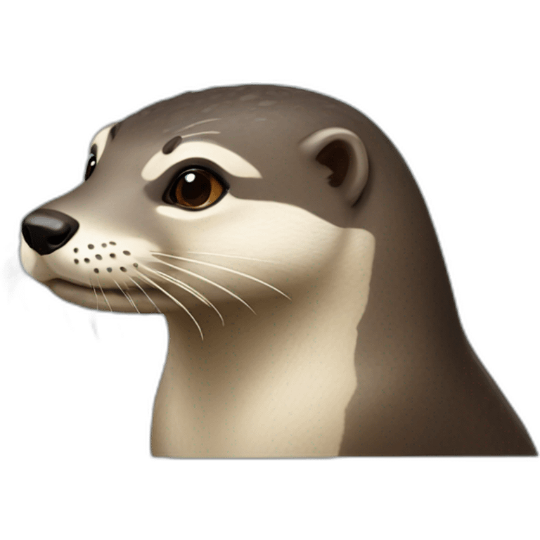 Loutre sur chien emoji