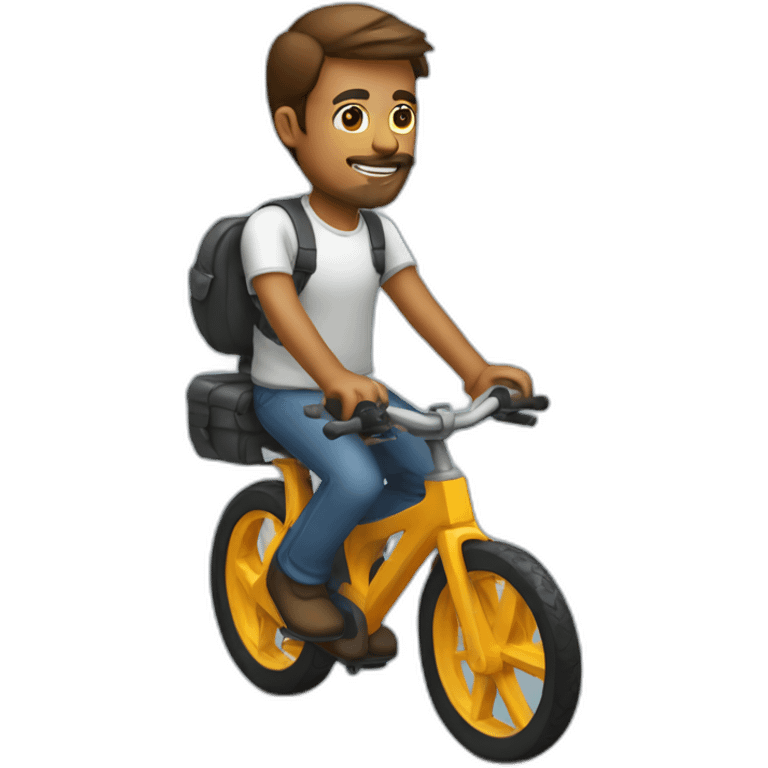 Web developer on a bike emoji