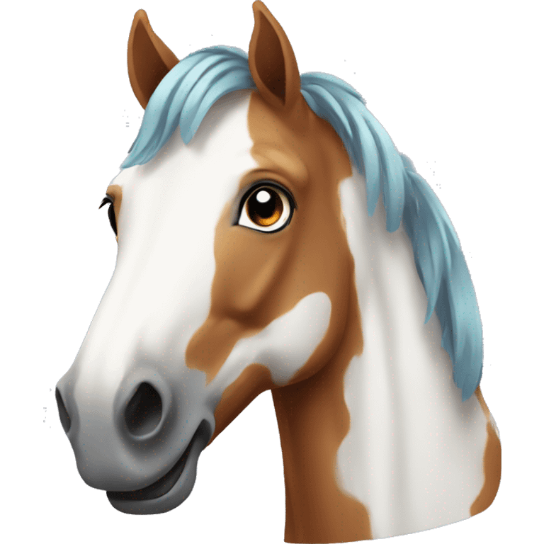 Colorful horse emoji