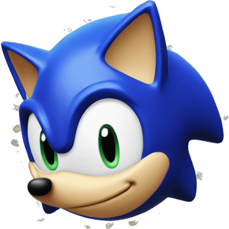 ai generated blue sonic the hedgehog emoji