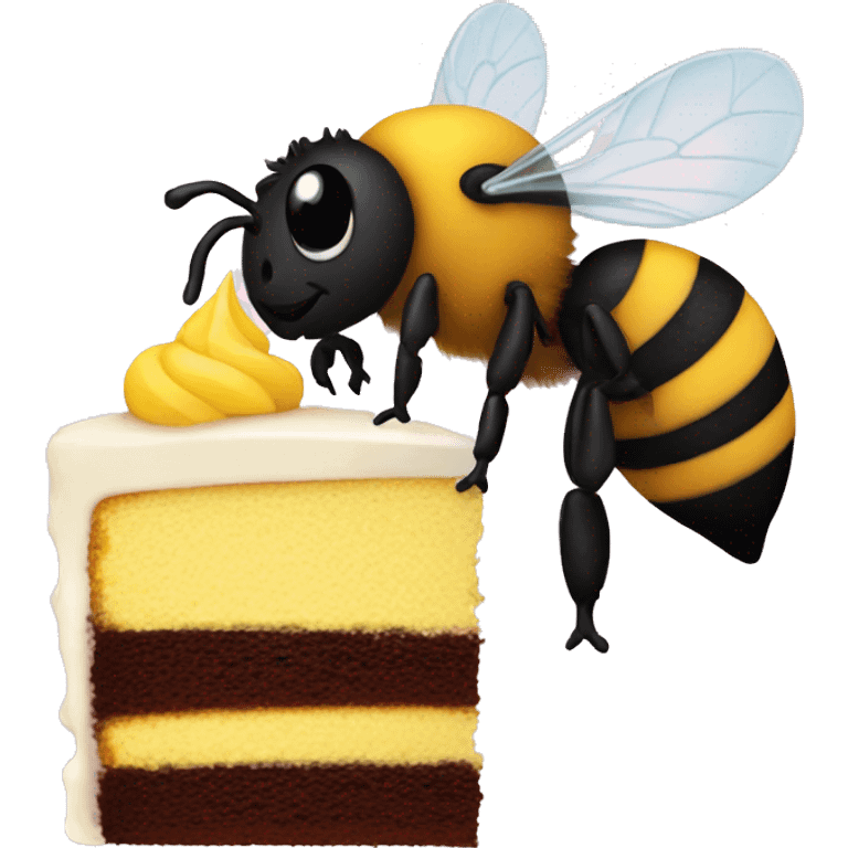 bumblebee eating cake emoji