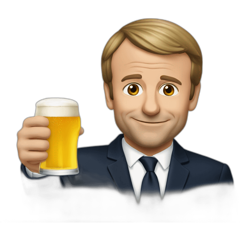 Emmanuel-macron-bière emoji