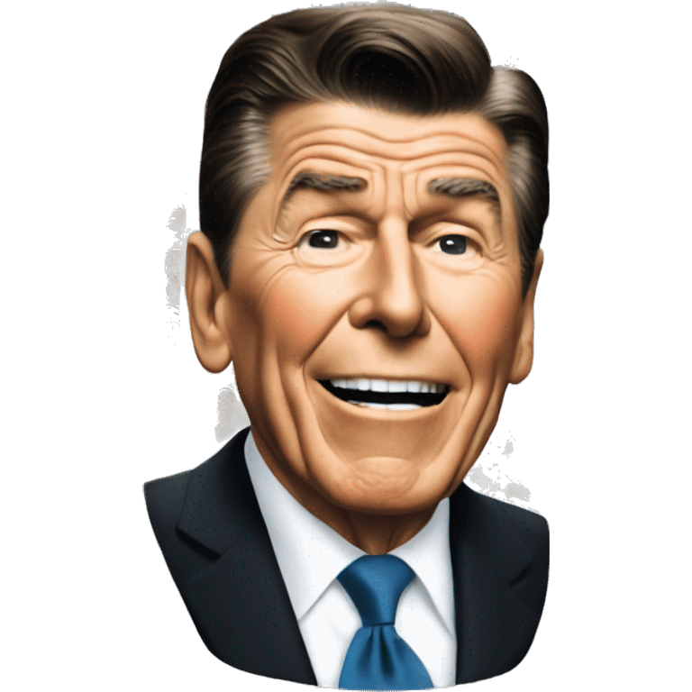 Ronald Reagan is in a panic emoji