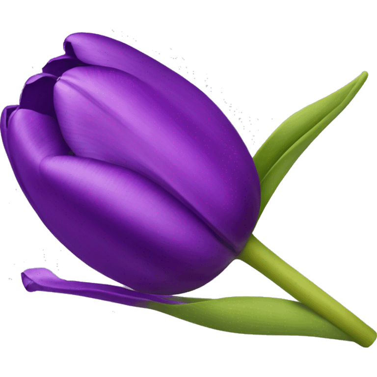 Purple tulip emoji