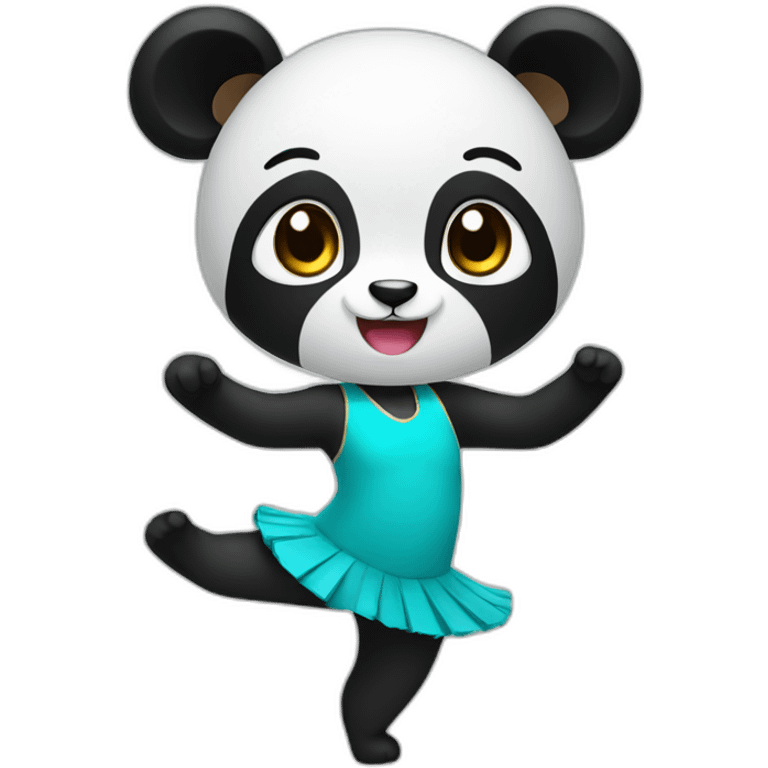 a panda who does rhythmic gymnastics emoji