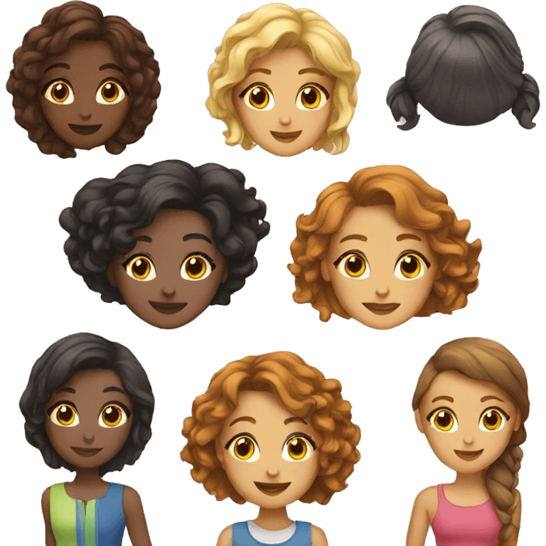 group of girls emoji