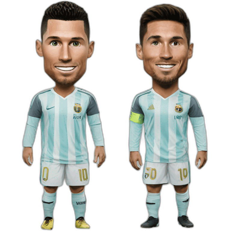 ronaldo check messi emoji