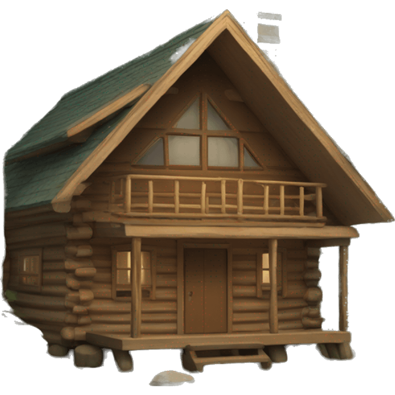 cabin in woods emoji